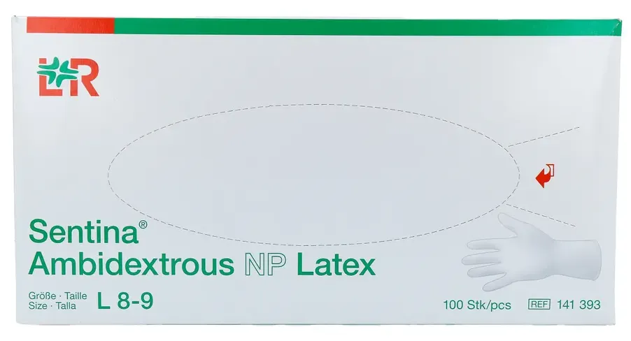 Lohmann Rauscher L&r Latex Handschoenen Maat L (100 stuks)