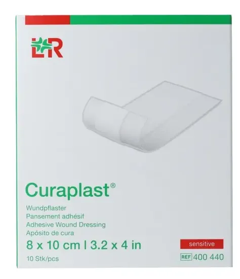 Lohmann Rauscher L&r Curaplast Wondpleisters Sensitive 8 X 10 Cm (10 stuks)