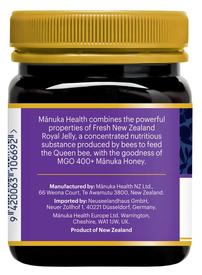 Manuka Health Royal Jelly Honing Mgo 400+ (250 gr)