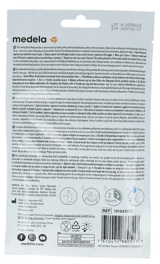 Medela Cooling Breast Mask (2 stuks) - image 2