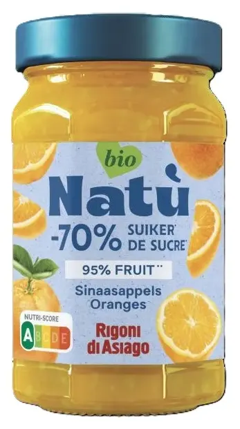 Natu Natù Sinaasappel Jam (240 gr)