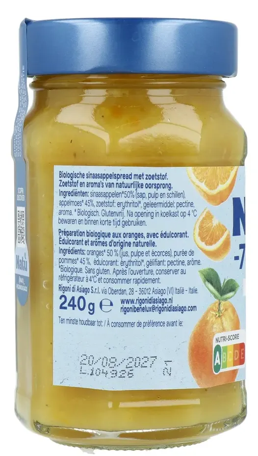 Natu Natù Sinaasappel Jam (240 gr) - image 2