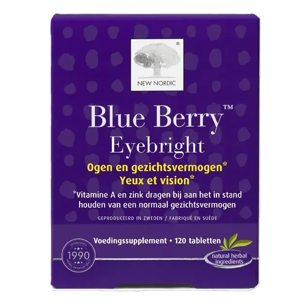 New Nordic Blue Berry Eyebright Tabletten (120 tabletten)