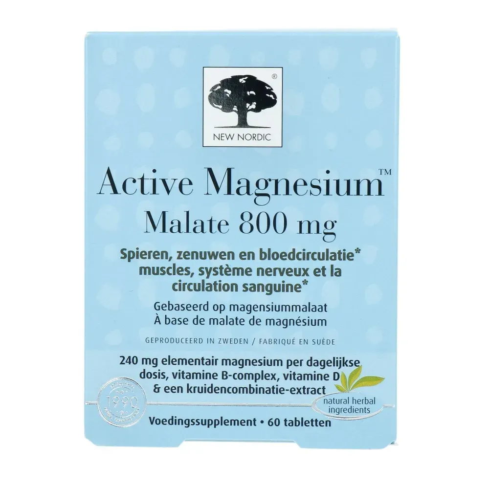 New Nordic Active Magnesium Malate Tabletten (60 tabletten)