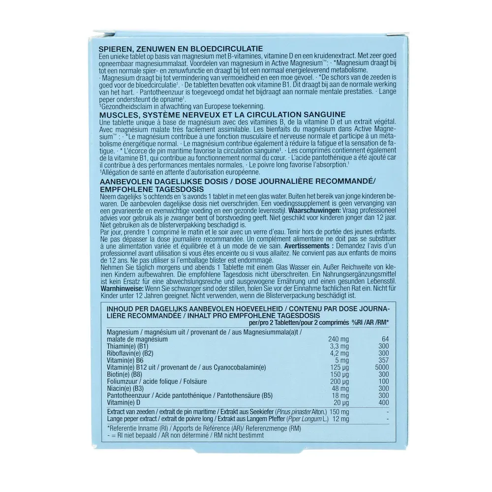 New Nordic Active Magnesium Malate Tabletten (60 tabletten) - image 2