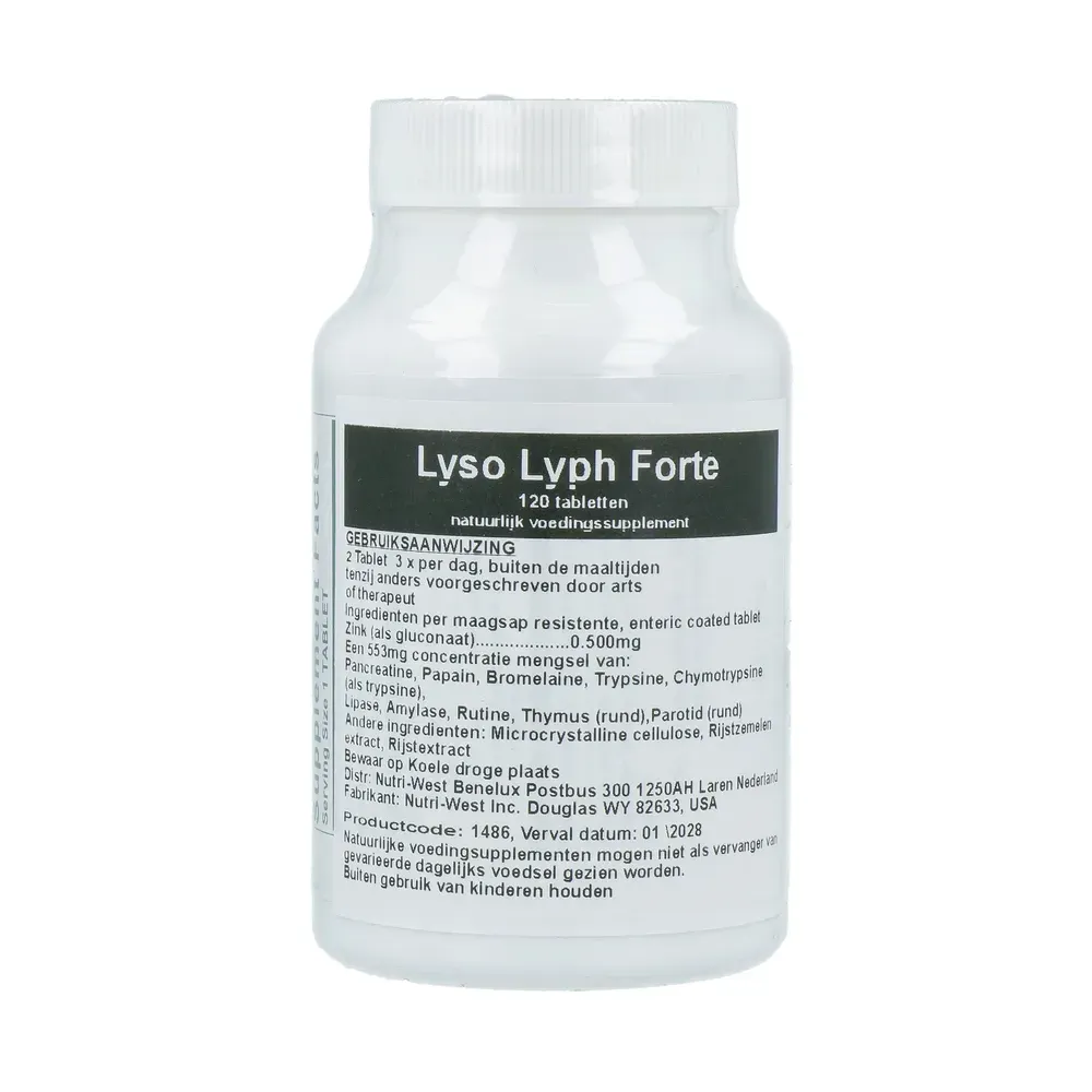 Nutri West Lyso-lyph-forte Tabletten (120 tabletten)