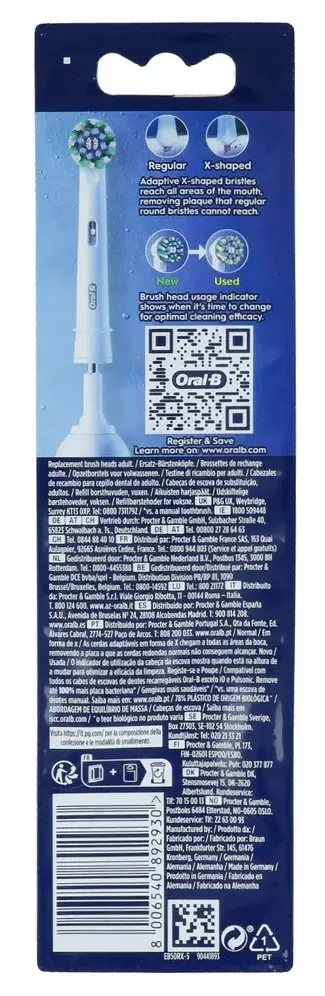 Oral B Oral-b Pro Cross Action White Opzetborstels (5 stuks)