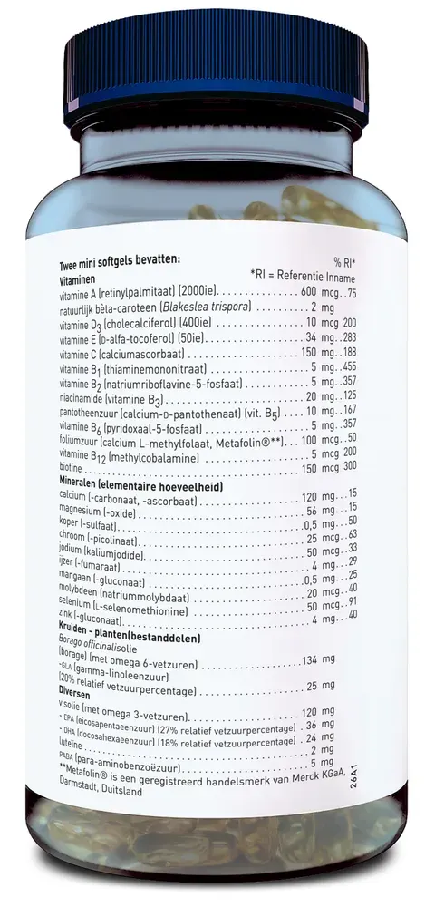 Orthica Multi Tiener Mini Softgels (120 softgels) - image 2