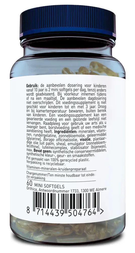 Orthica Multi Tiener Mini Softgels (60 softgels)