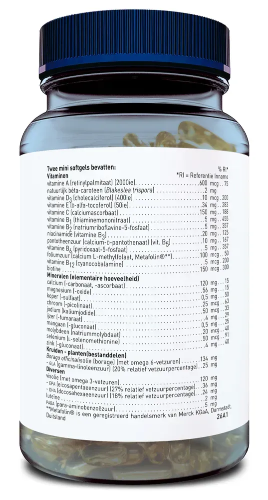Orthica Multi Tiener Mini Softgels (60 softgels) - image 2
