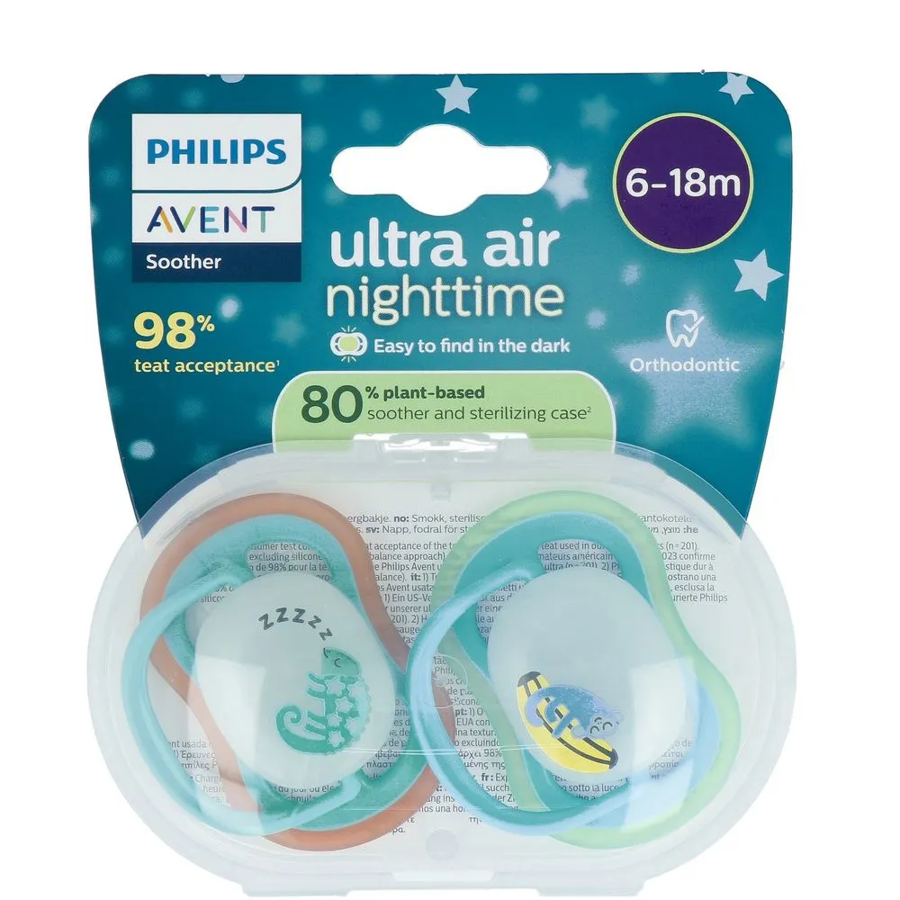 Philips Avent Avent Fopsp 6m Air Nacht Mix (2 stuks)