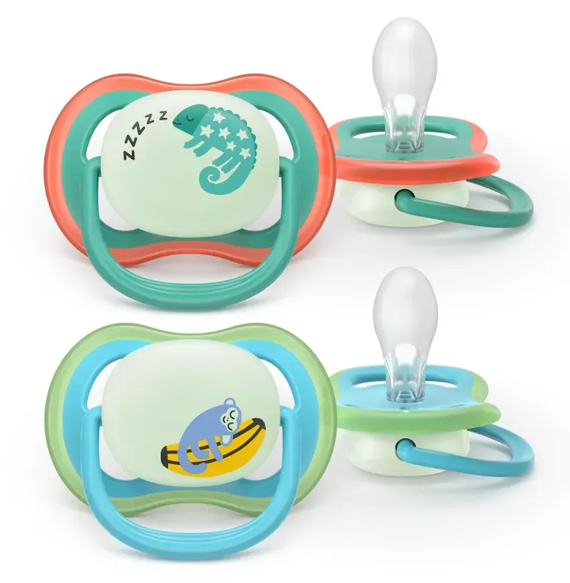 Philips Avent Avent Ultra Air Fopspeen Nacht Aap 6-18m (2 stuks)