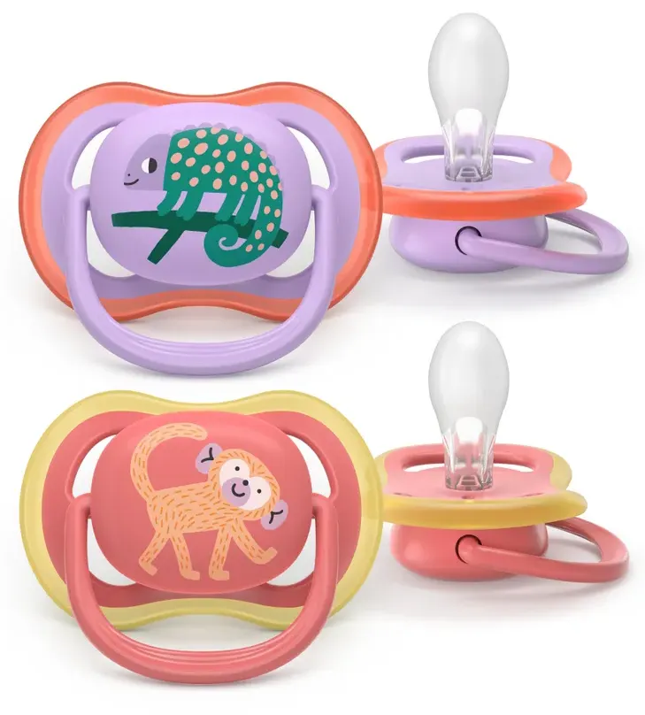 Philips Avent Avent Ultra Air Fopspeen Kameleon Aap 18m+ (2 stuks)