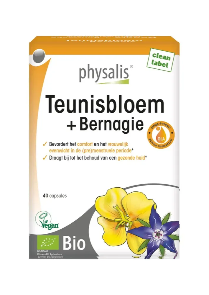 Physalis Teunisbloem + Bernagie Capsules (40 capsules)