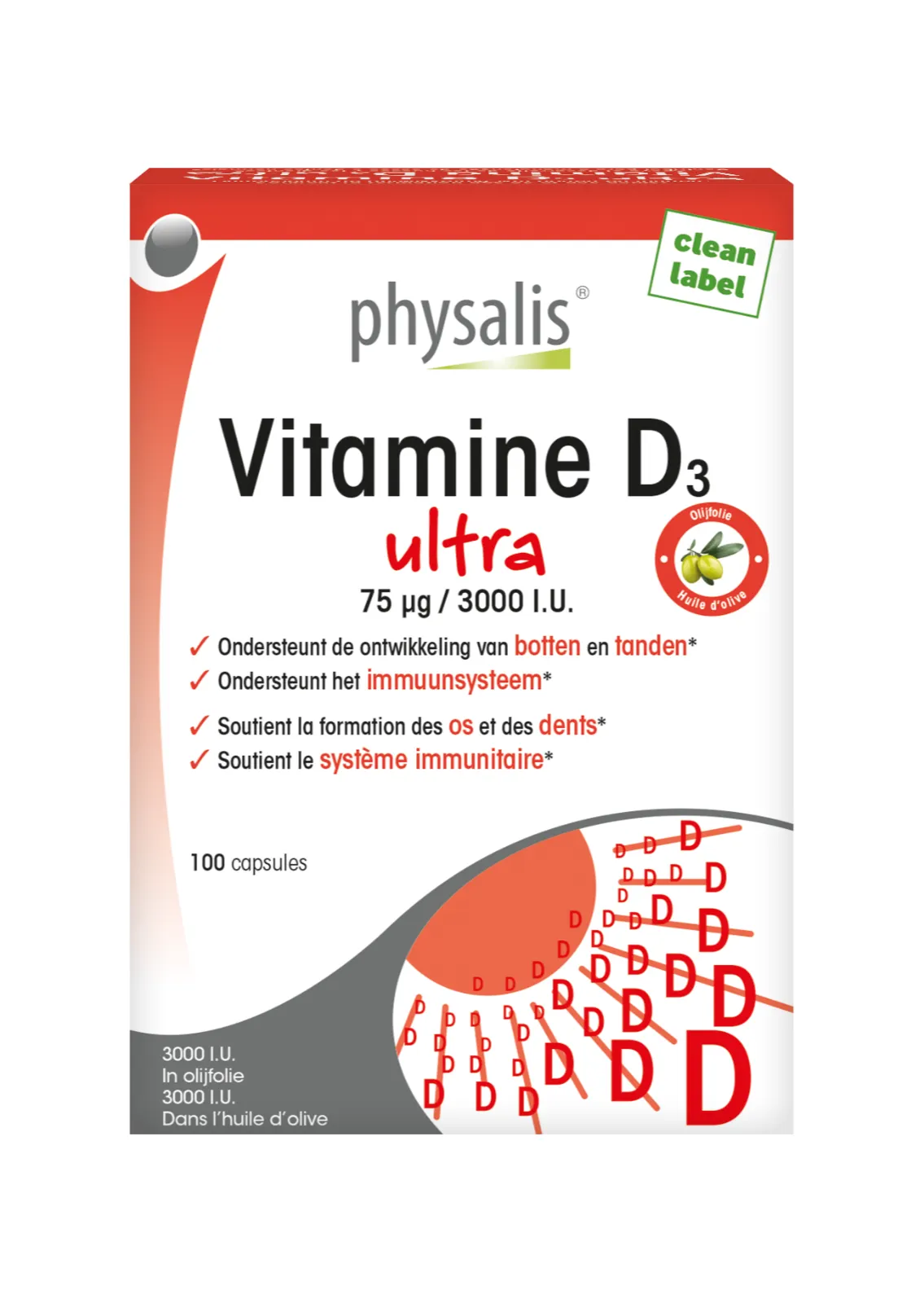 Physalis Vitamine D3 Ultra Capsules (100 capsules)