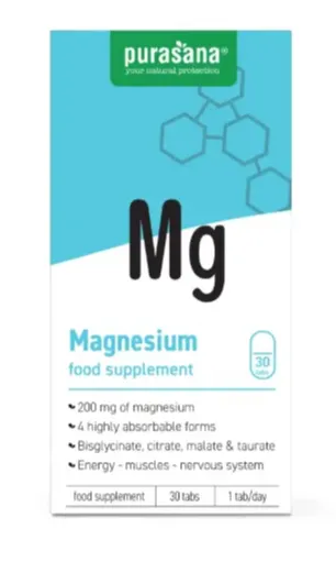 Purasana mg Magnesium Tabletten (30 tabletten)