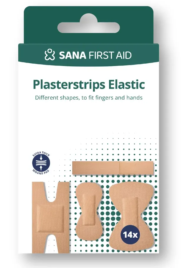 Sana First Aid Elastisch Vingerpleisters Assorti (14 stuks)