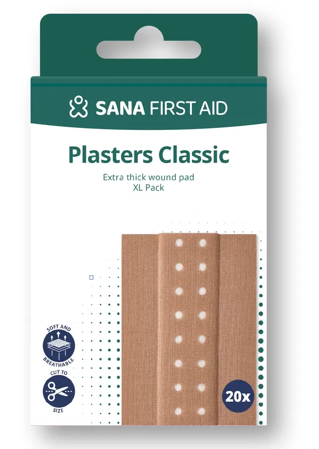 Sana First Aid Classic Wondpleister (20 stuks)