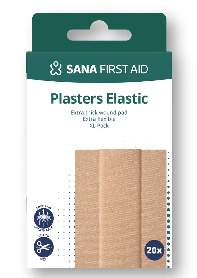 Sana First Aid Elastisch Wondpleister (20 stuks)