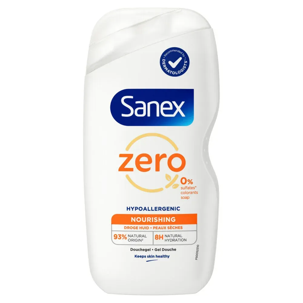 Sanex Zero Nourishing Douchegel - Droge Huid (400 ml)