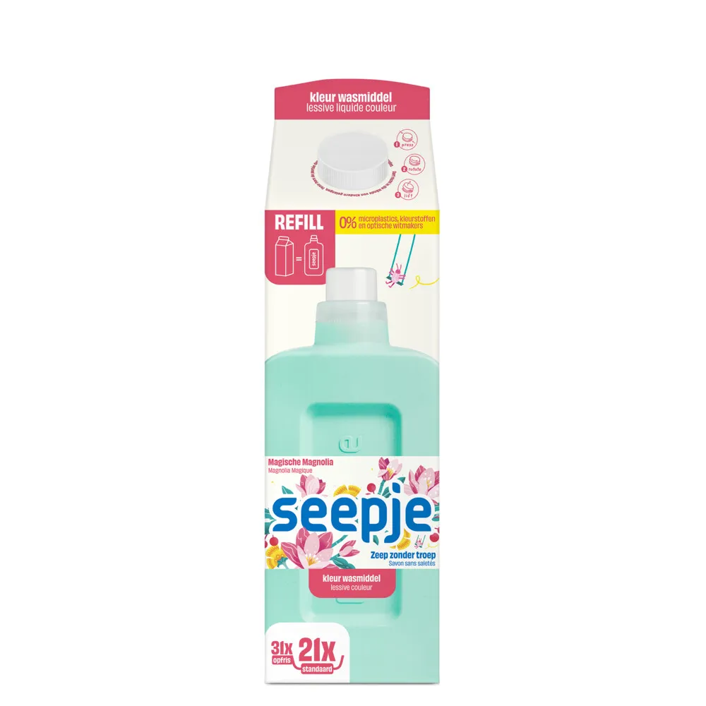 Seepje Wasmiddel Refill Pak Kleur (945 ml)