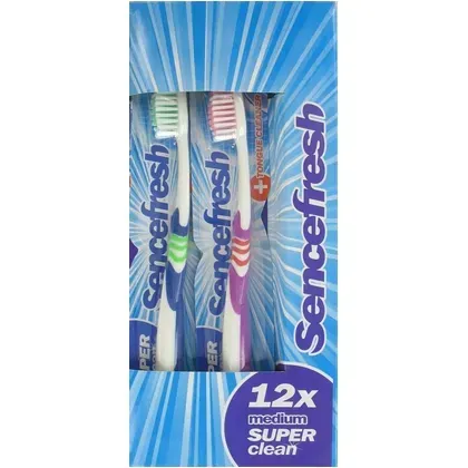 Sence Tandenborstels Medium Super Clean (12 stuks)