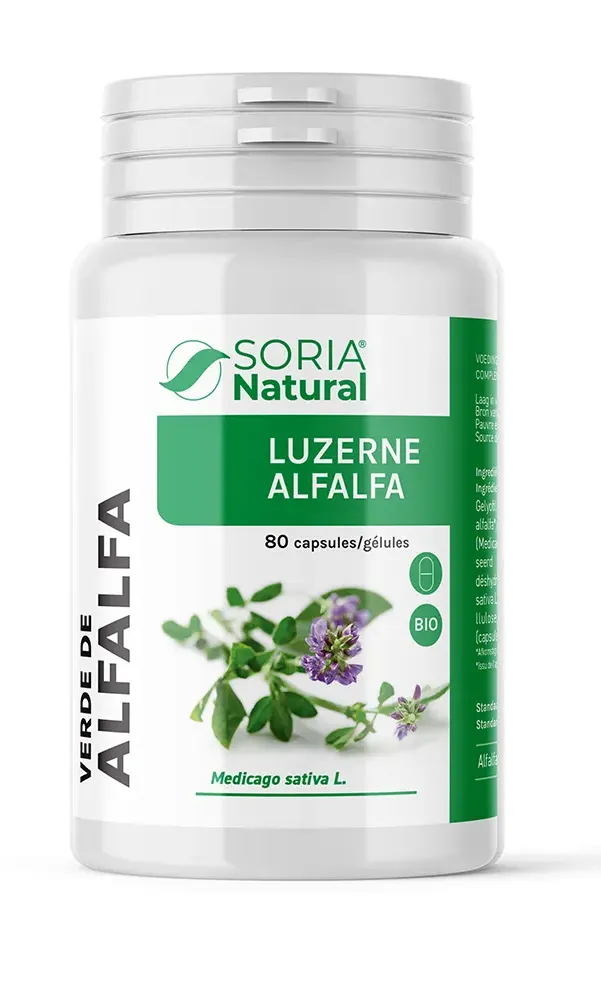 Soria Natural Luzerne Alfalfa Capsules (80 capsules)