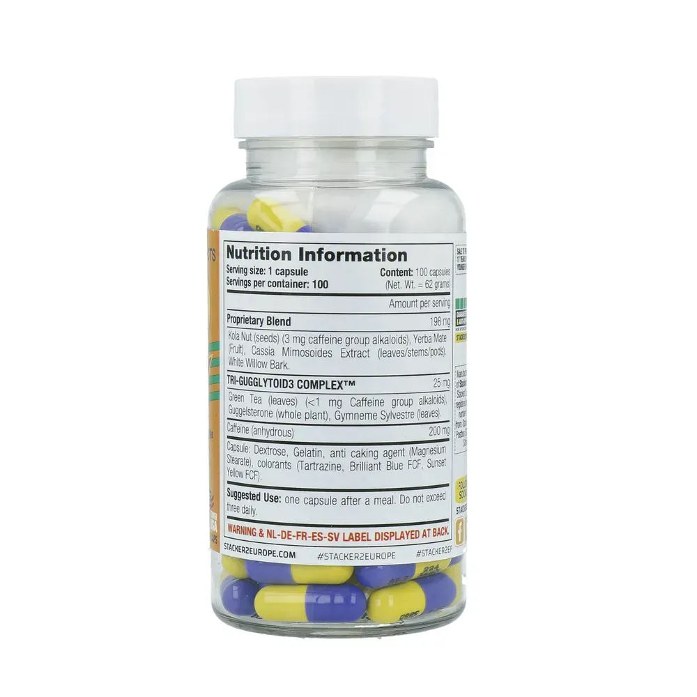 Stacker 2 Vital Ephedra Vrij Capsules (100 stuks)