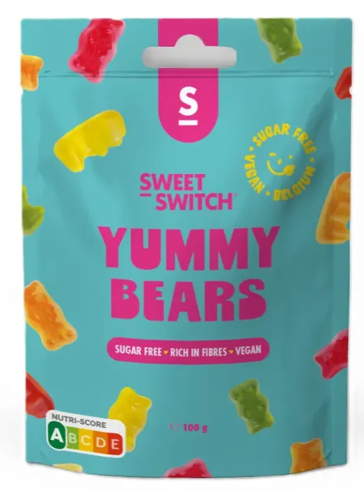 Sweet-switch Yummy Bears Suikervrije Snoepjes (100 gr)