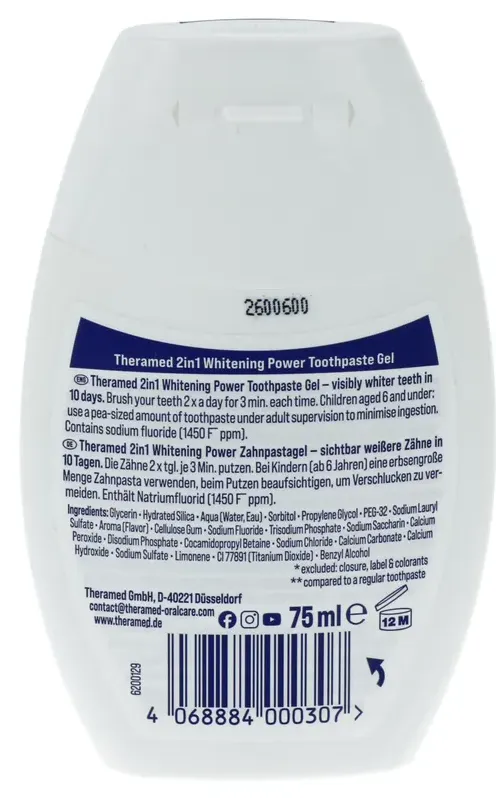 Theramed Whitening Power 2-in-1 Tandpasta (75 ml)