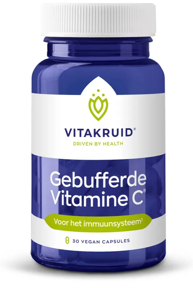 Vitakruid Gebufferde Vitamine C Capsules (30 vega capsules)
