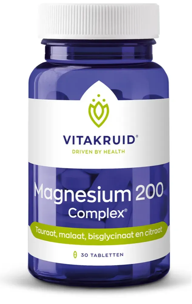 Vitakruid Magnesium 200 Complex Tabletten (30 tabletten)