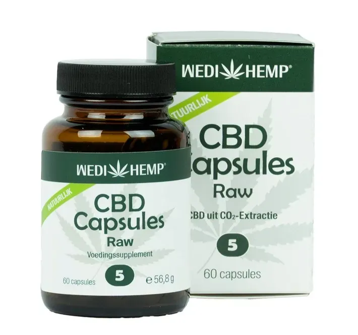 Wedihemp CBD Raw 5% Capsules (60 capsules)