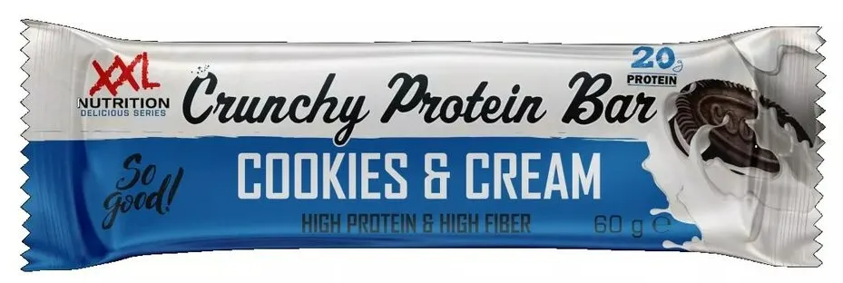 XXL Nutrition Crunchy Protein Bar Cookies & Cream (60 gr)