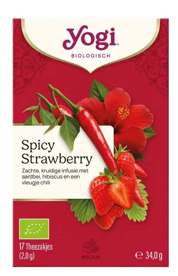 Yogi Tea Spicy Strawberry Kruidenthee (17 zakjes)