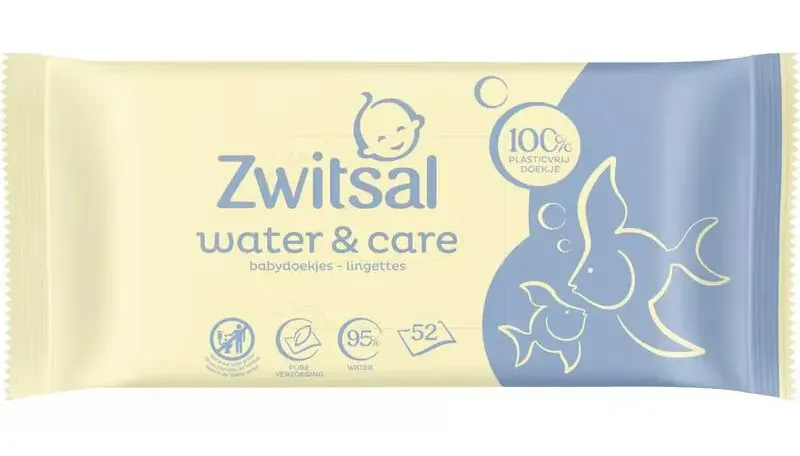 Zwitsal Water & Care Babydoekjes (52 stuks)