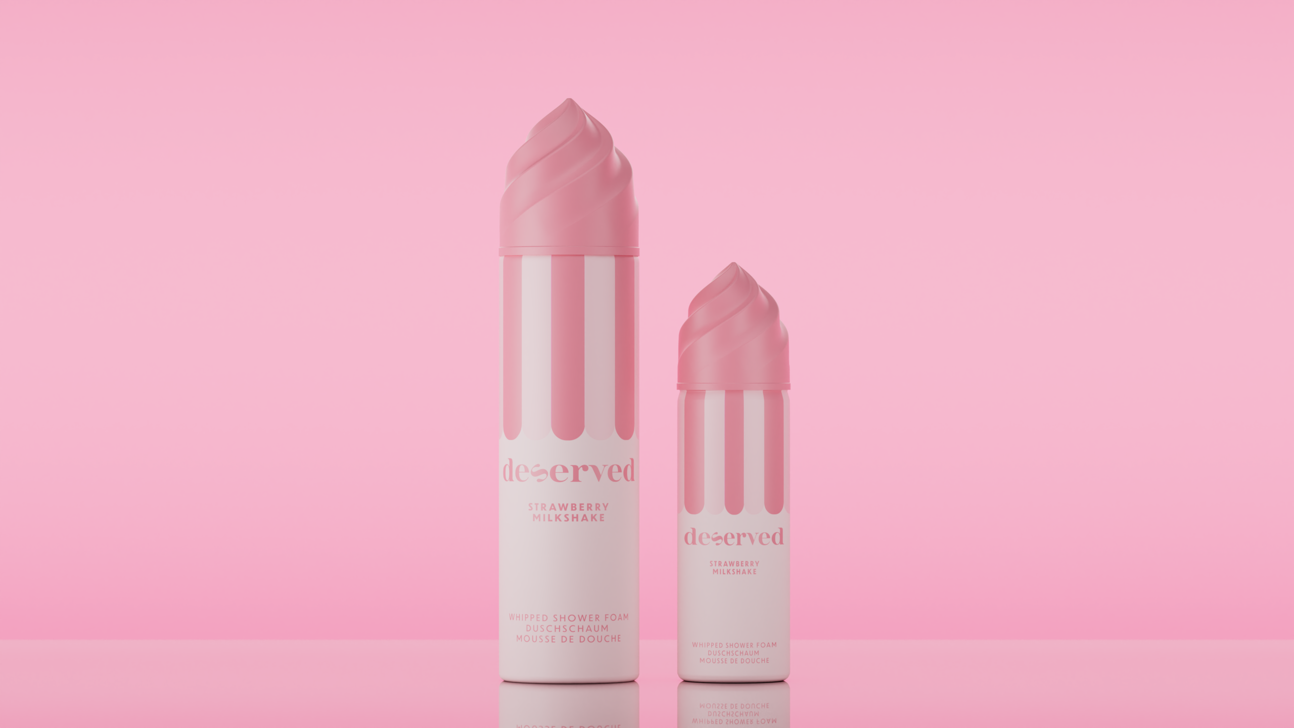 Deserved Whipped Foam Strawberry Milkshake (100 ml)
