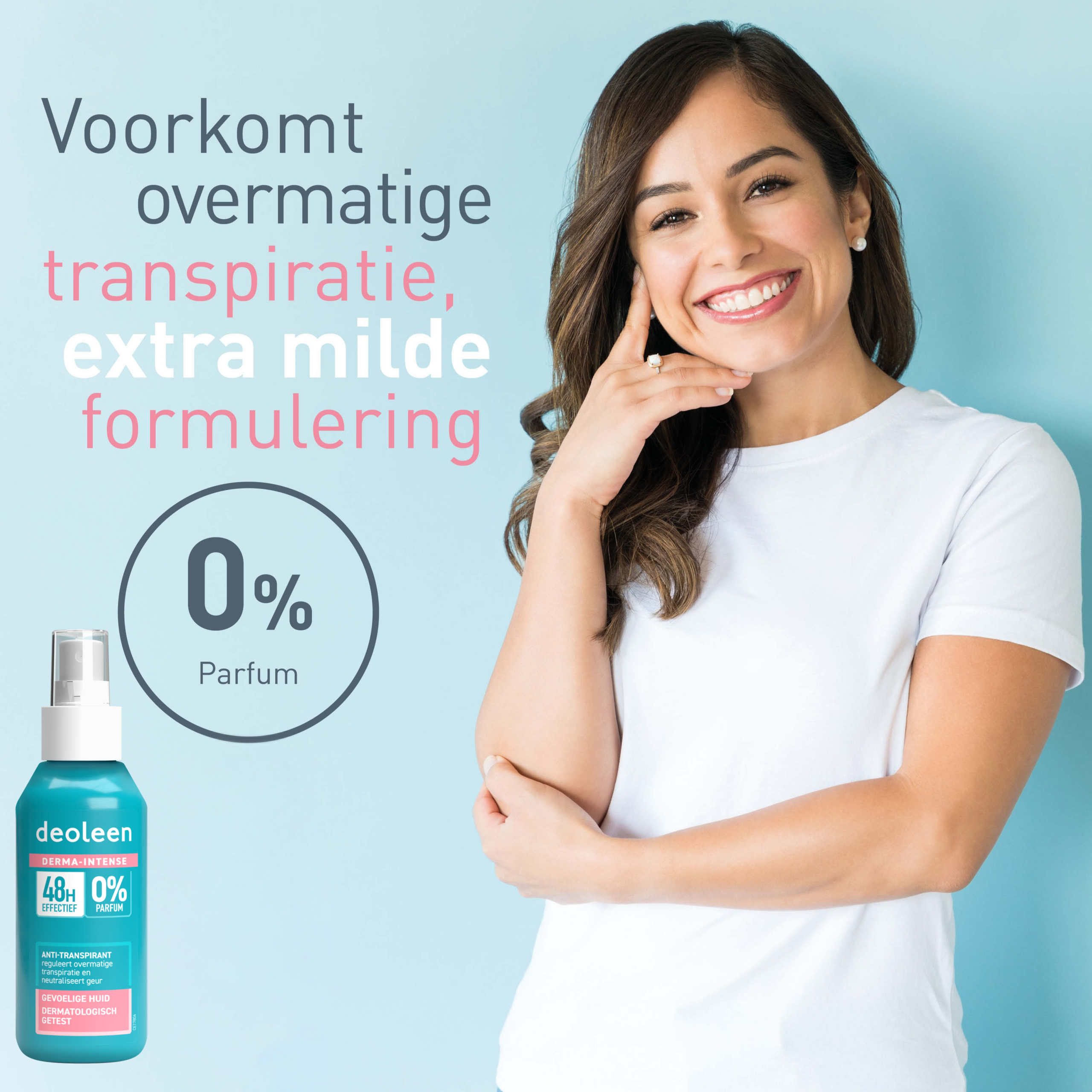 Deoleen Derma-intense 48 Uur Anti-transpirant Spray (100 ml)