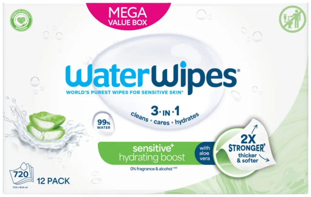 Waterwipes Billendoekjes - Hydrating (12 x 60 stuks)