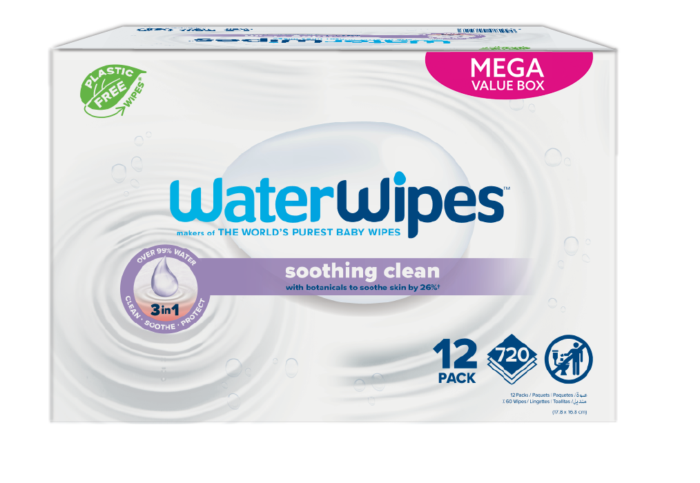 Waterwipes Billendoekjes - Soothing (12 x 60 stuks)