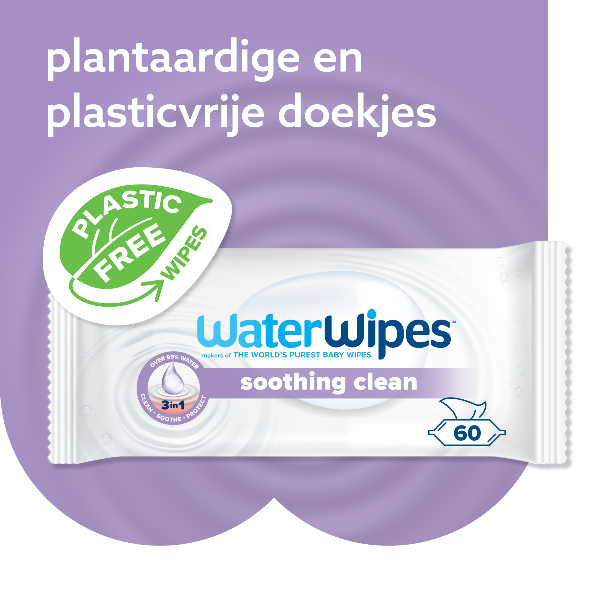 Waterwipes Billendoekjes - Soothing (12 x 60 stuks) - image 2