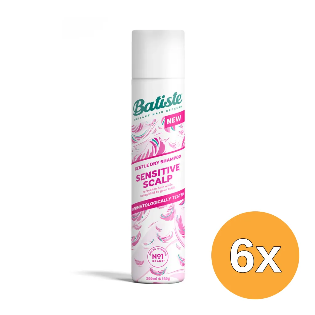 6x Batiste Dry Shampoo Soft Cashmere (200 ml)
