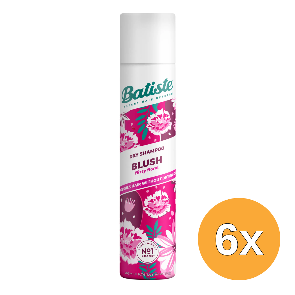6x Batiste Droogshampoo blush (200 ml)