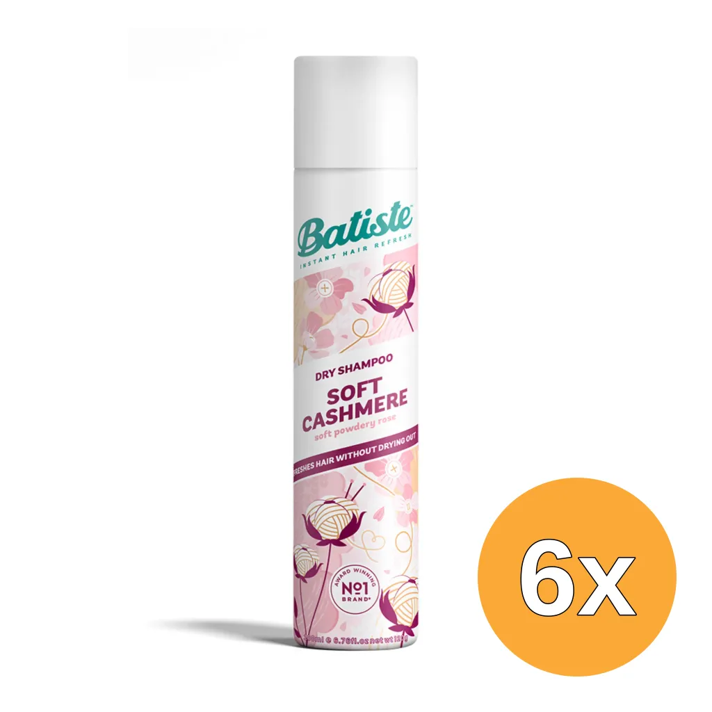 6x Batiste Gentle Dry Shampoo Sensitive Scalp (200 ml)