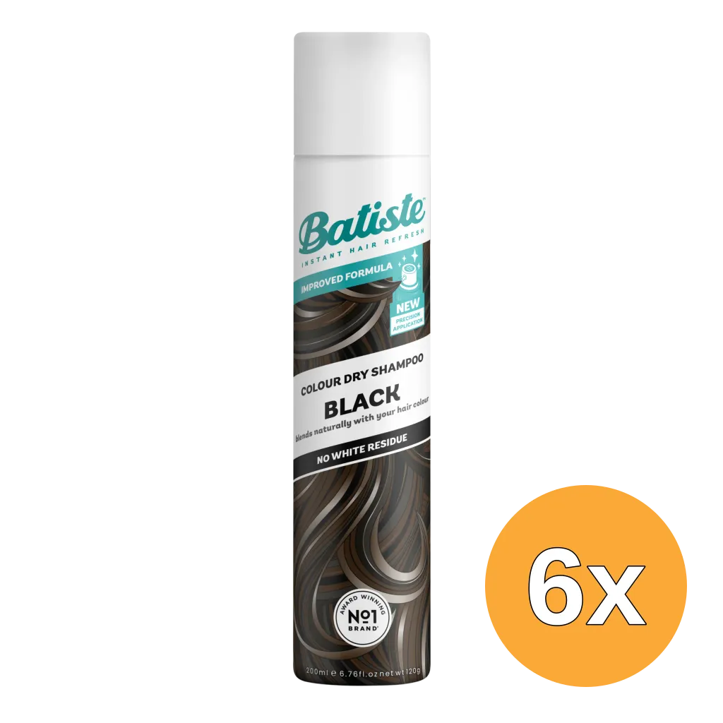 6x Batiste Colour Black (200 ml)
