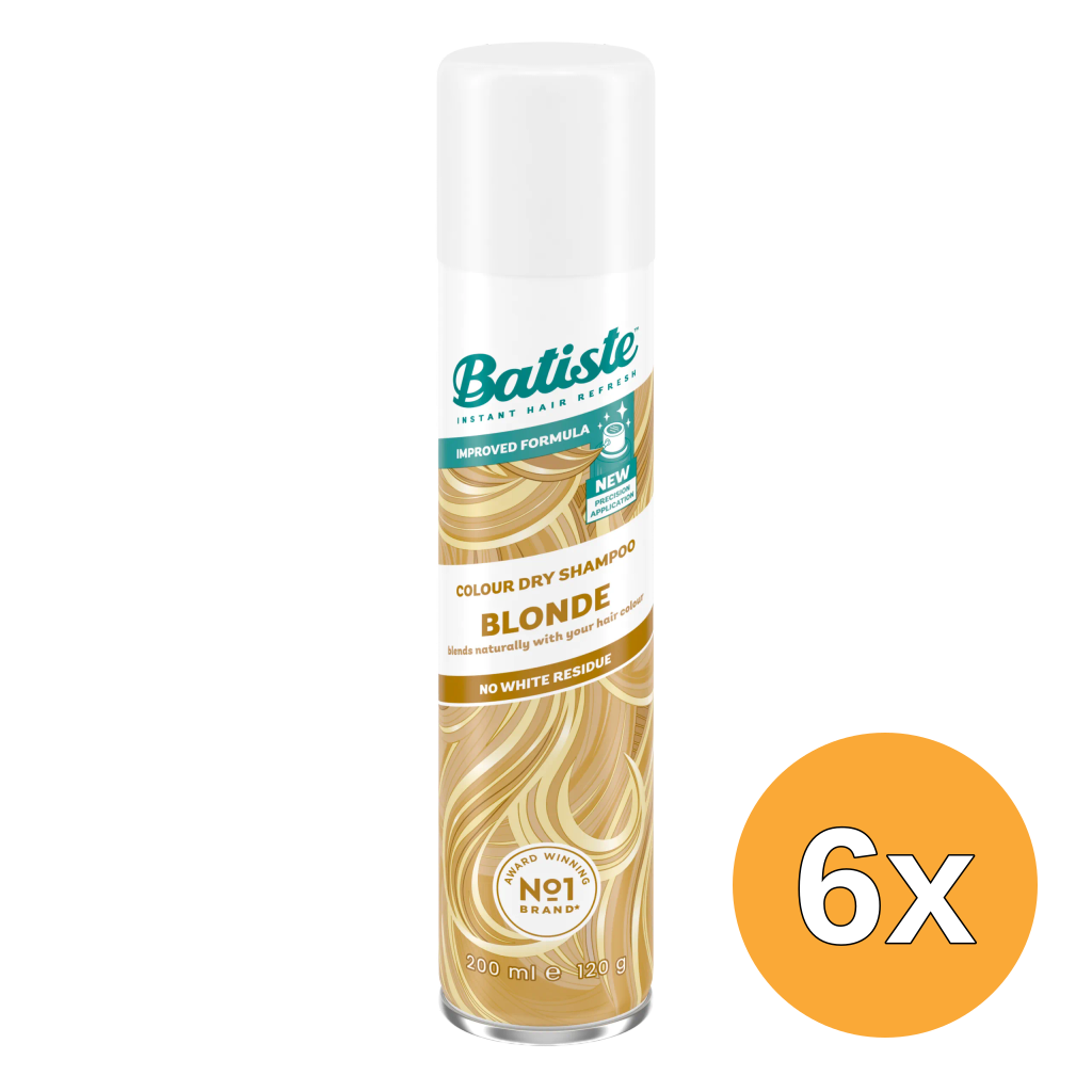 6x Batiste Dry Shampoo Light & Blonde (200 ml)