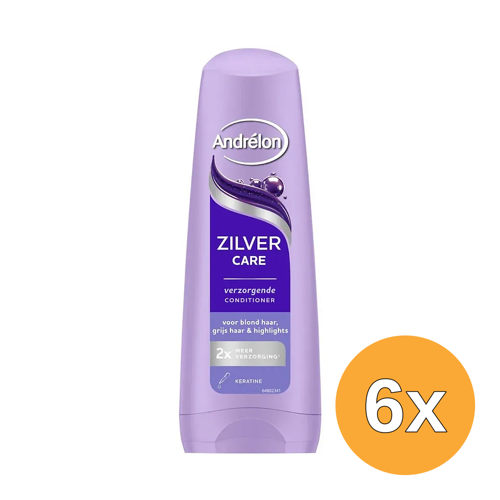 6x Andrelon Conditioner Zilver Care Verzorgend (200 ml)