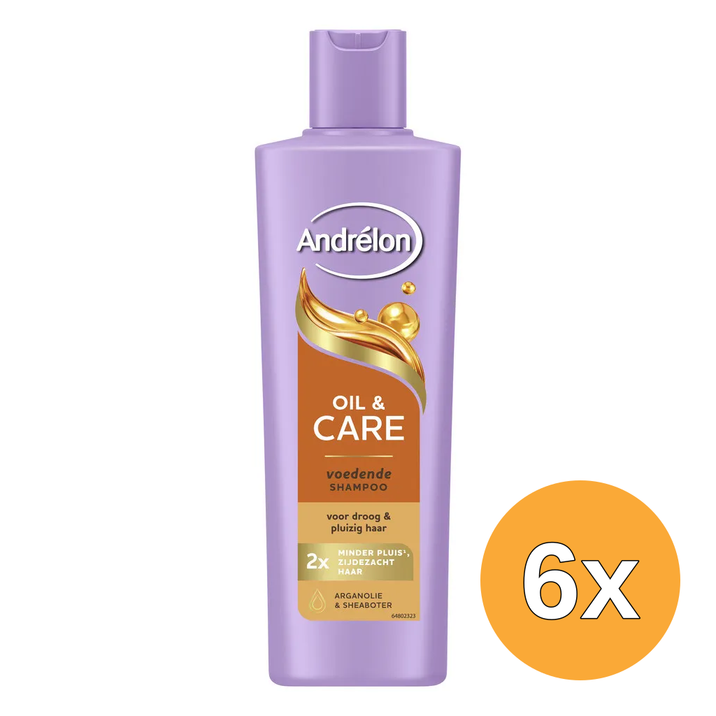 6x Andrelon Shampoo Oil & Care (250 ml)