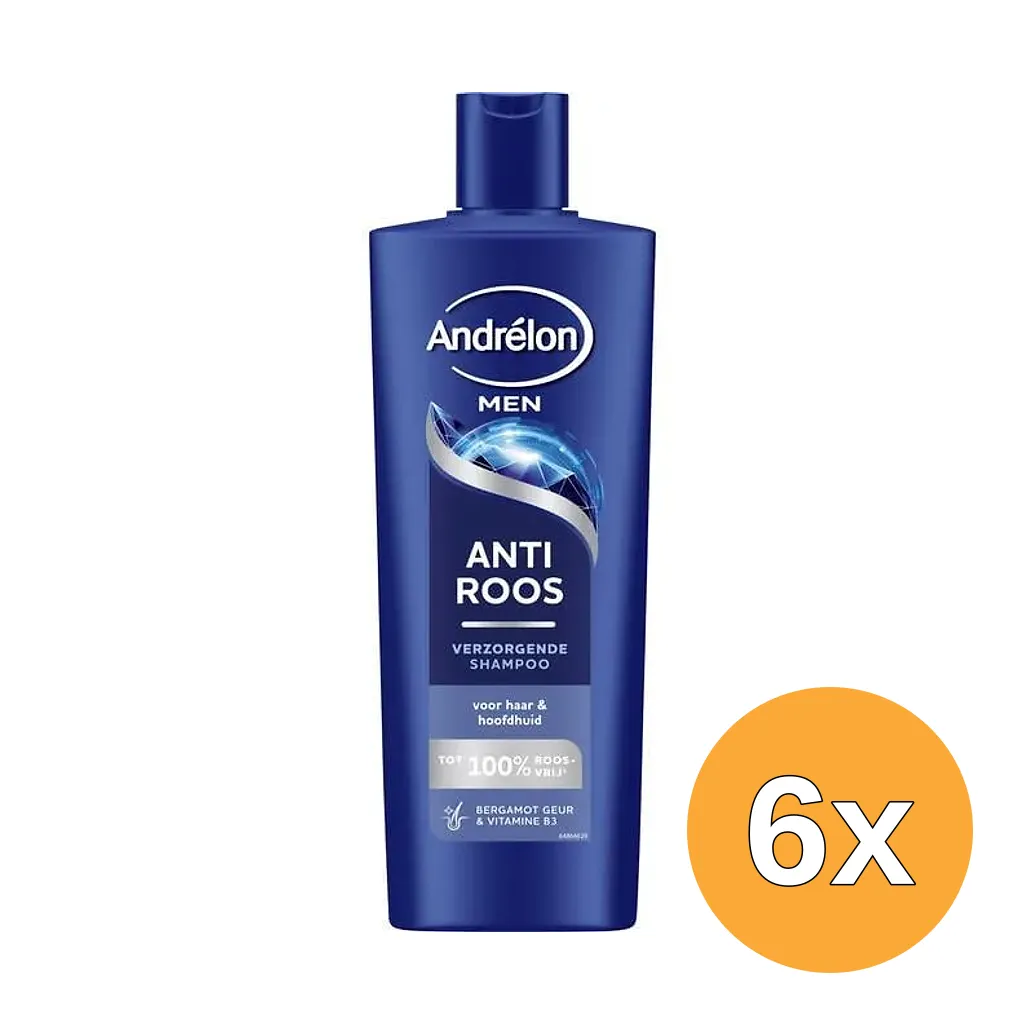 6x Andrelon Men Shampoo Anti Roos (400 ml)
