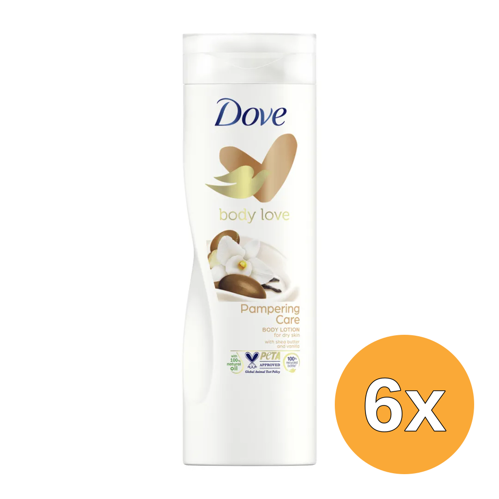 6x Dove Bodylotion sheabutter (400 ml)